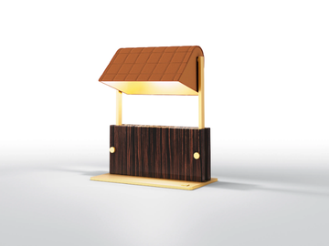 ASTORIA - Adjustable ebony table lamp by BRUNO ZAMPA - view 2